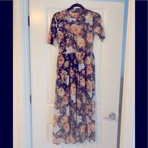 Potter’s Pot Sheer Floral Summer Dress - S